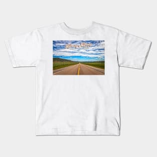 Wyoming Highway 487 near Casper Mountain Kids T-Shirt